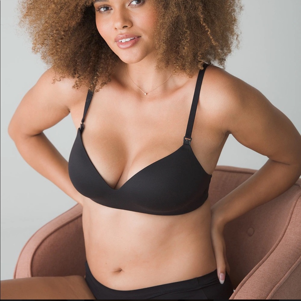Soma Enbliss BLACK Wireless Nursing Bra Size 40DD